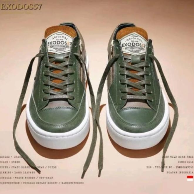 Terjangkau Sepatu Exodos57 Sagio Green | Sepatu Bikers | Original