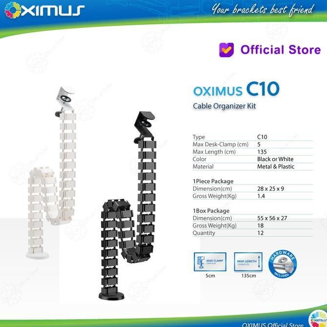 

Organizer Kabel Protektor Modular Kabel Management Jepit OXIMUS C10