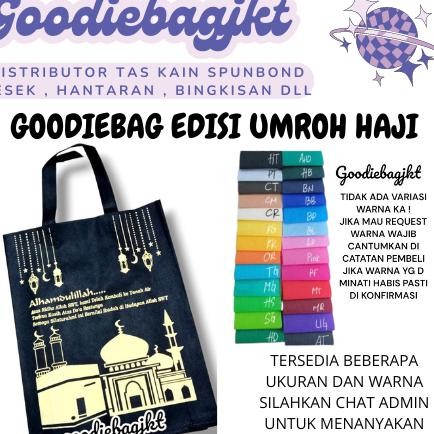 

Goodiebag Tas Spunbond Tas Kain Hampers Oleh Oleh Hajiumroh Isi 12Pcs