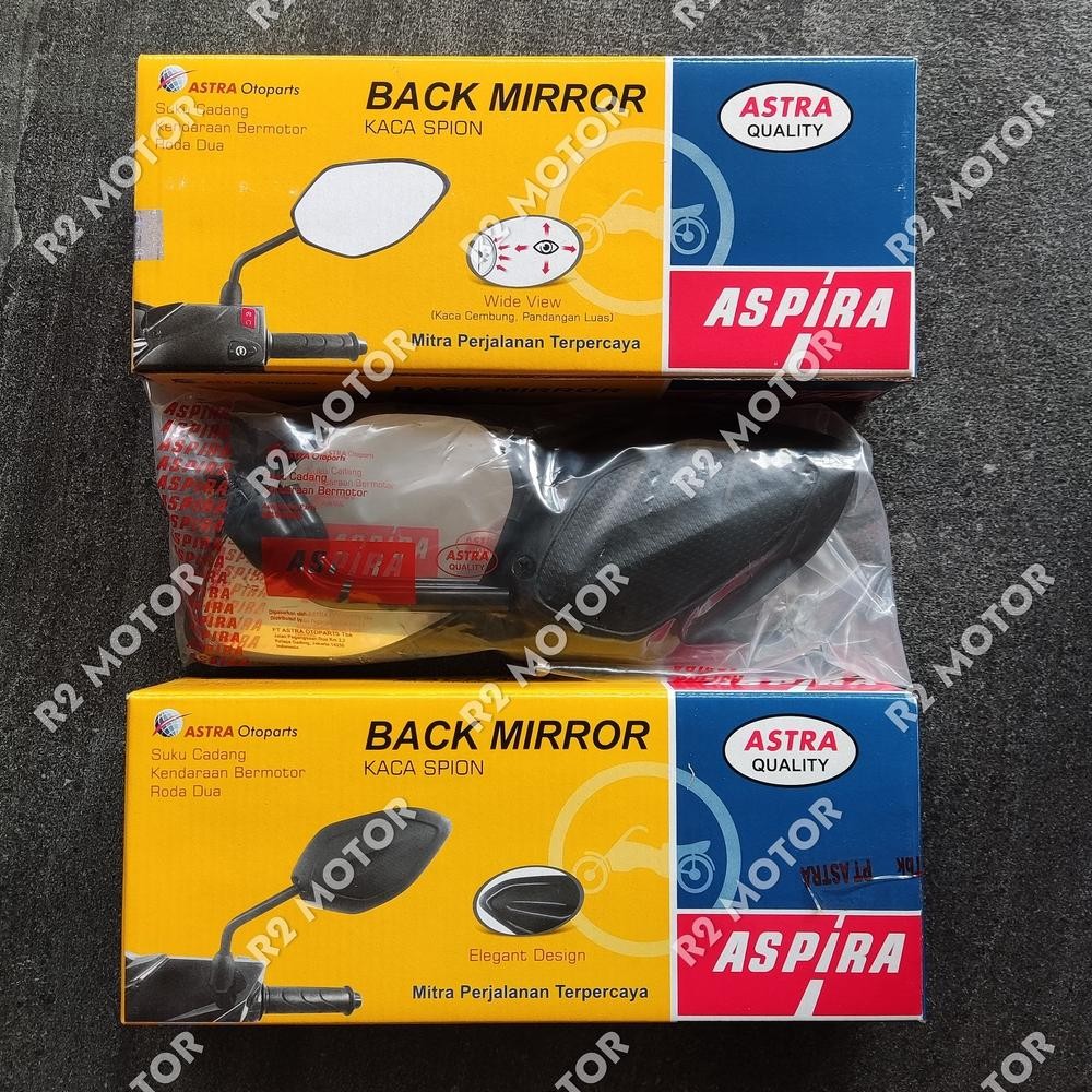 Kaca Spion Elegant Tangkai Pendek Honda Yamaha Beat Vario Mio Jupiter Vega Aspira Astra 12-BMGL-M10B