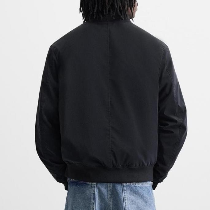 Murah Jaket Bomber Zara Pria Original - Hitam