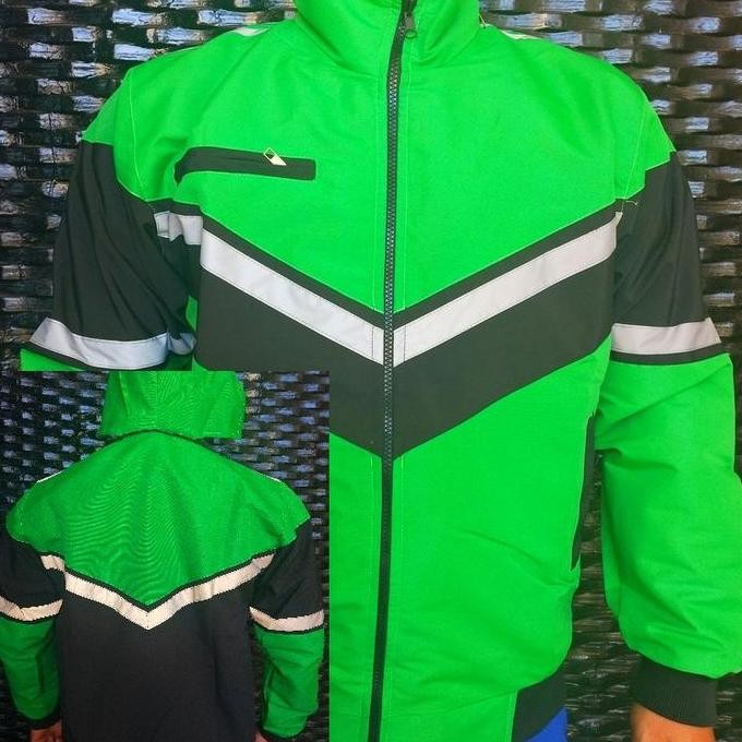 Sale Jaket Polos Hijau Bomber Ojol