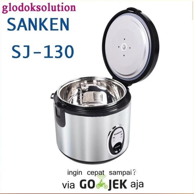 SANKEN MAGICOM/ RICE COOKER STAINLESS 1 LITER SJ-130 RICE COOKER