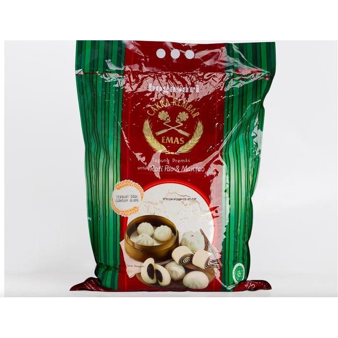 

Sale Tepung Cakra Kembar Emas Pao 5 Kg Bakpau Mantao