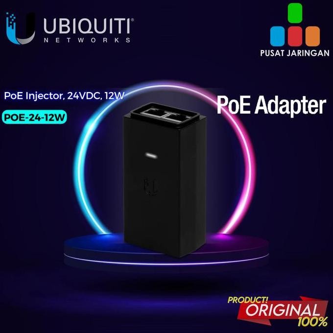 UBIQUITY POE ADAPTOR 24V 0,5A / POE ADAPTER 24V 0,5A ( POE-24-12W ) ORIGINAL DAN TERPERCAYA