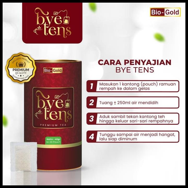 

Terlaris Bye Tens Bio Gold Premium Tea Herbal Hipertensi Untuk Darah Tinggi Kolesterol Asam Urat - Daun Teh Hijau Seledri Mengkudu Bpom Good Quality