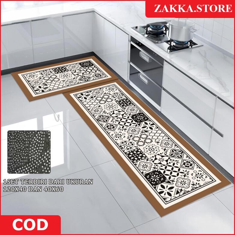 ZAKKA STORE KESET DAPUR 2IN1 KESET 120X60 DAN 40X60 KESET POLYSTER KESET KAKI MURAH