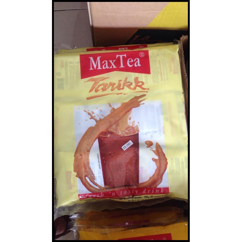 

Terlaris Maxtea Teh Tarik 30 Sachet Good Quality