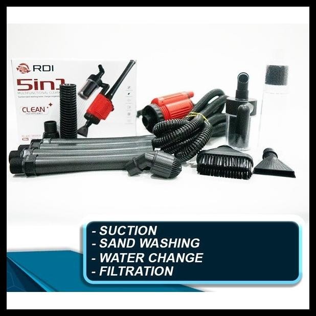 CLEANER PUMP OTOMATIS RED DRAGON INDONESIA RDI MULTI FUNCTIONAL AUTOMATIC CLEANER PUMP AQUARIUM RDI 