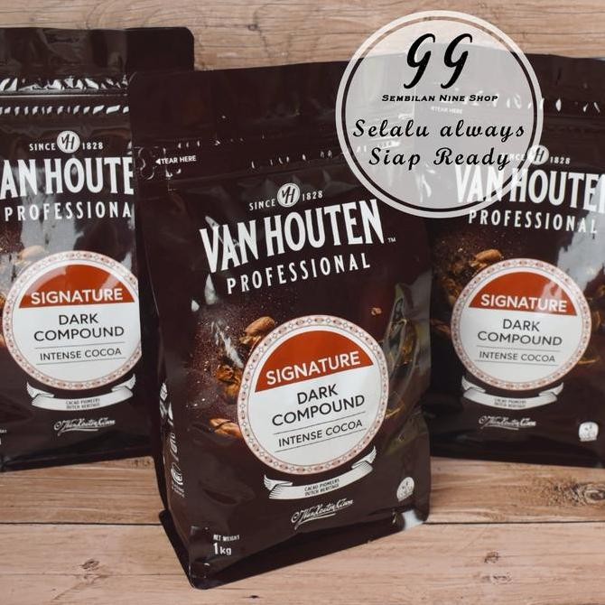 

Ready Van Houten Dark Coins Compound 1 Kg Professional Chocolate Intense