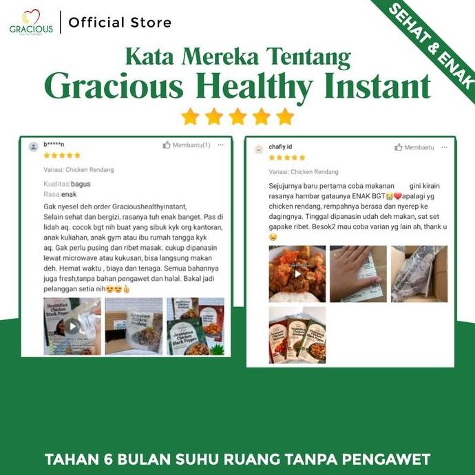 

COMBO 4 LAUK SEHAT | Beef Rendang + Tuna Bumbu Daun Jeruk + Cumi Cabe Hijau + Chicken Kecombrang || 200gr LC