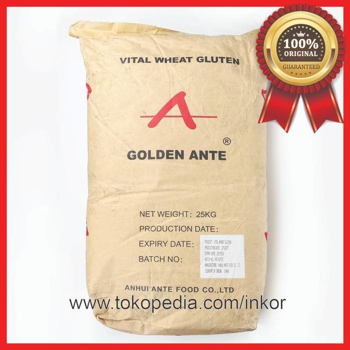 

Terlaris Vital Wheat Gluten Anhui Golden Ante 25Kg