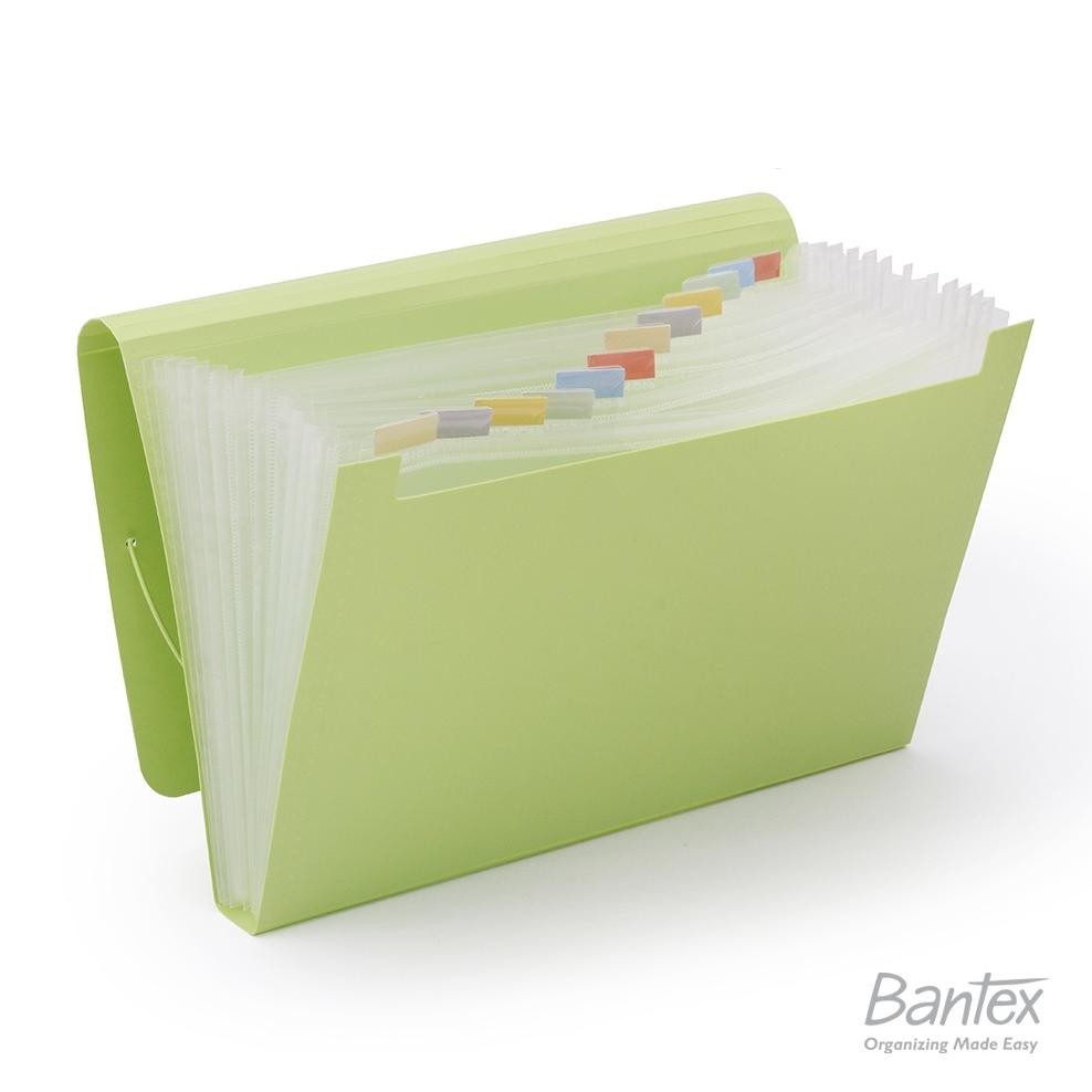 

LINDU Bantex Expanding File Folio Pistachio 3601 72