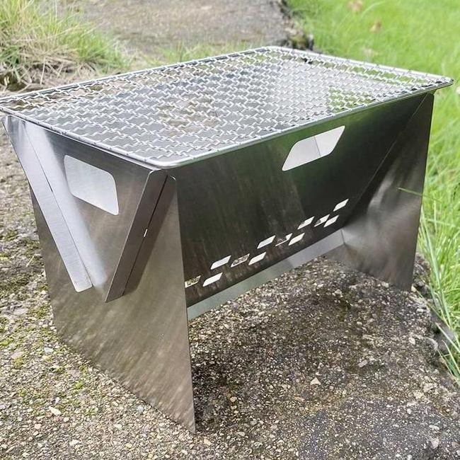 Alat Panggang Panggangan Portable Berdiri Barberque Stainless Steel