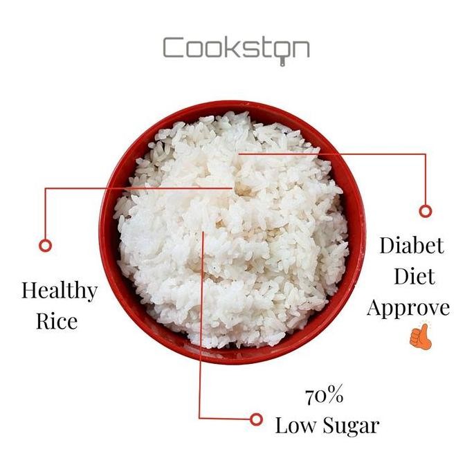 Promo Cookston Rice Cooker Low Carbo - Low Sugar 5L Aesthetic Stainless 304