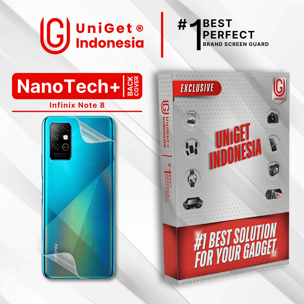 UniGet EPU BIO GENESIS Hydrogel for Infinix Note 8 / Back Cover Guard (Nanotech+ 100% Recycle) Premi