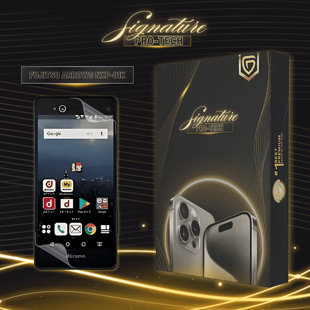 UniGet SIGNATURE PRO-TECH - Premium Anti-Scratch Protector for Fujitsu Arrows NX F-01K / Screen Guar