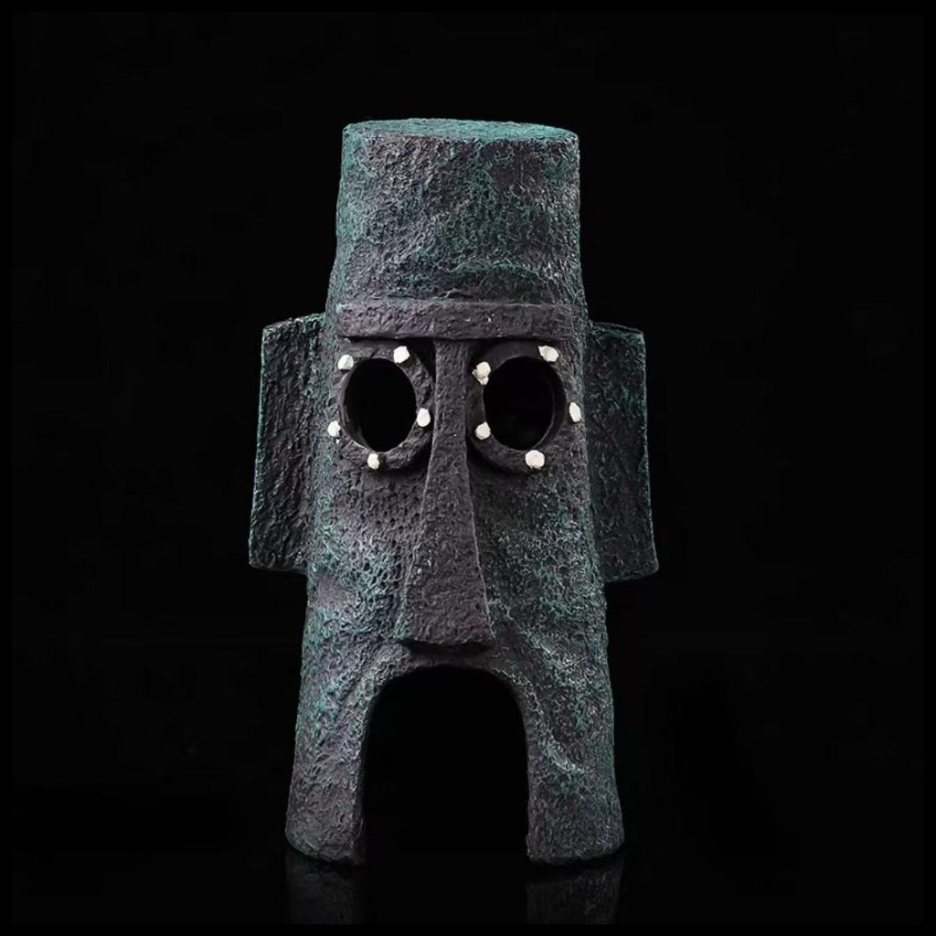 [MADA] HIASAN AQUARIUM SBT PAKET AQUARIUM SPONGEBOB 40CM / AQUARIUM MELENGKUNG / AQUASCAPE 0232