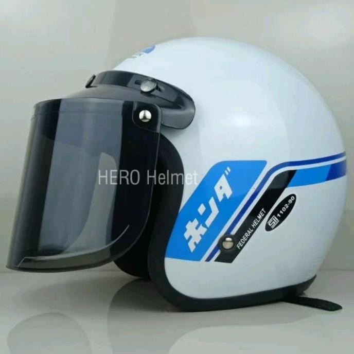 Miliki Helm Honda Gank Kaca Datar Bogo Jadul Gl Series Motorcycle