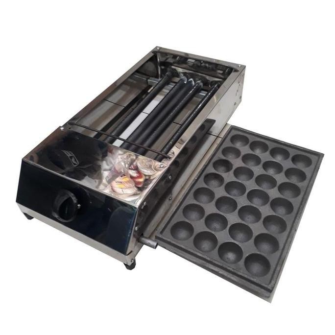TERBARU - kompor gas takoyaki 1 tungku + cetakan 28L