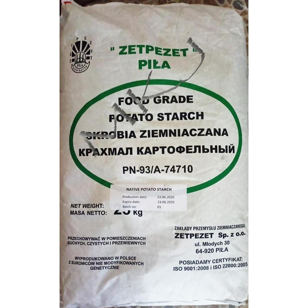 

Terlaris Tepung Kentang / Potato Starch Food Grade - 1 Zak