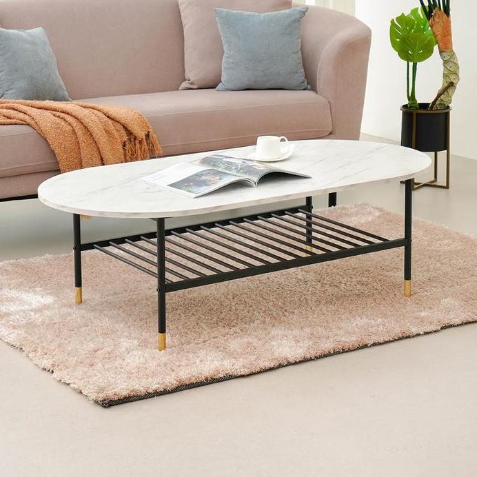 

Terlaris Informa Jevon Meja Tamu Oval - Putih Coffee Table Meja Ruang Tamu Serbaguna Meja Sofa Persegi Furniture Rumah Aesthetic