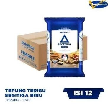 

Terlaris Bogasari Segitiga Biru Premium 1Kgx12(1Karton)Tepung Protein Sedang