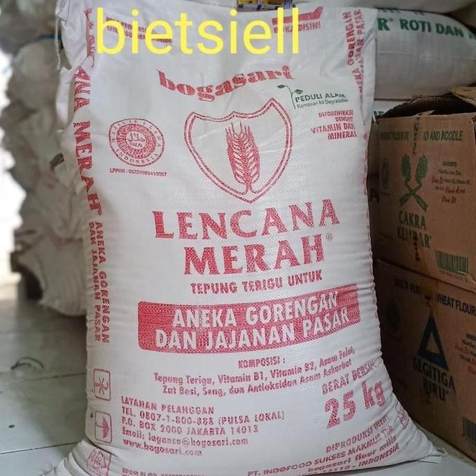

Terlaris Tepung Terigu Lencana Merah 25 Kg/Bal