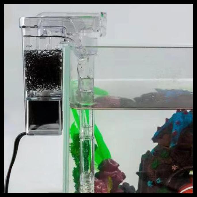 FILTER AKUARIUM GANTUNGFILTER AQUARIUM TANPA KURAS 3W 250L FILTER AIR  FILTER AQUARIUM FULL SET/JAM 