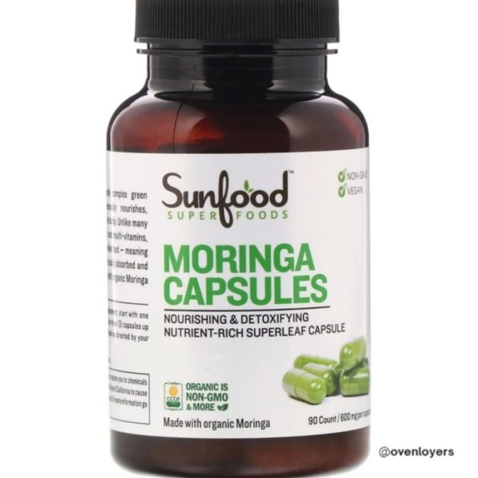 Sunfood Moringa Capsules 600 Mg 90 Capsules
