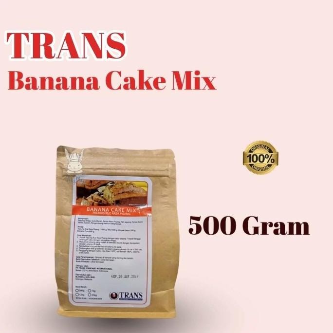 

Terlaris Trans Banana Cake Mix 500 Gram Tepung Premix Instant