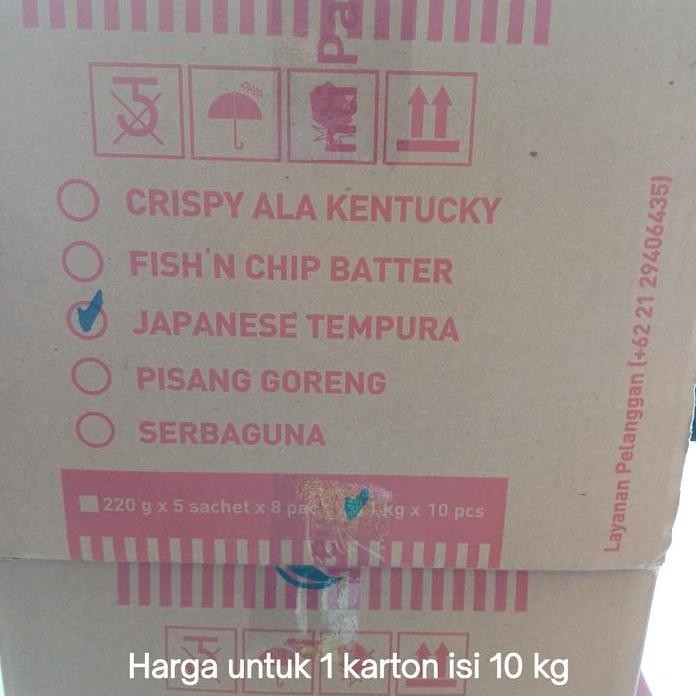 

Terlaris Tepung Japanese Tempura Easy Mix Sari Boga 1 Kg Kartonan