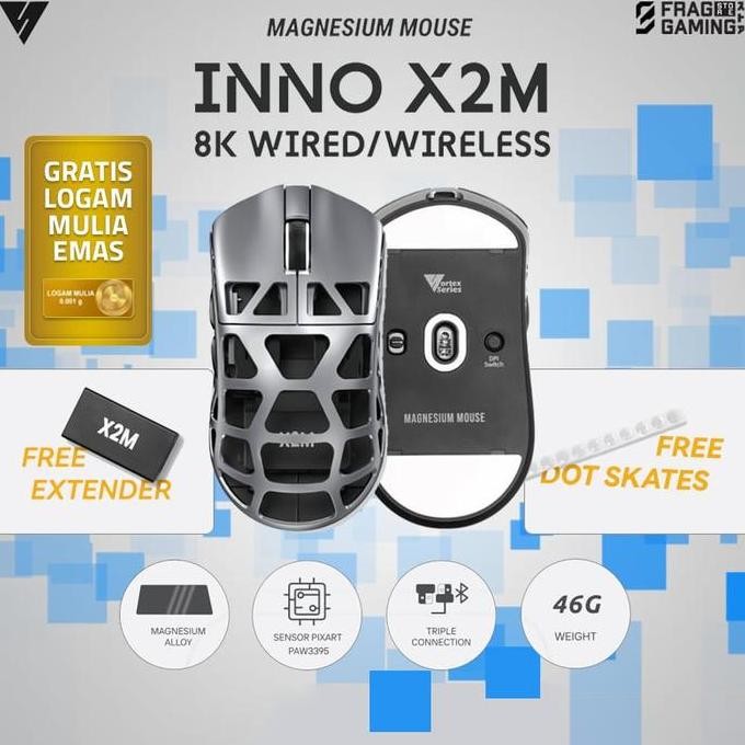 Vortexseries Inno X2M Vortex Inno X2M Inno X2 M Ultra Lightweight Wireless Gaming Magnesium Alloy Mo