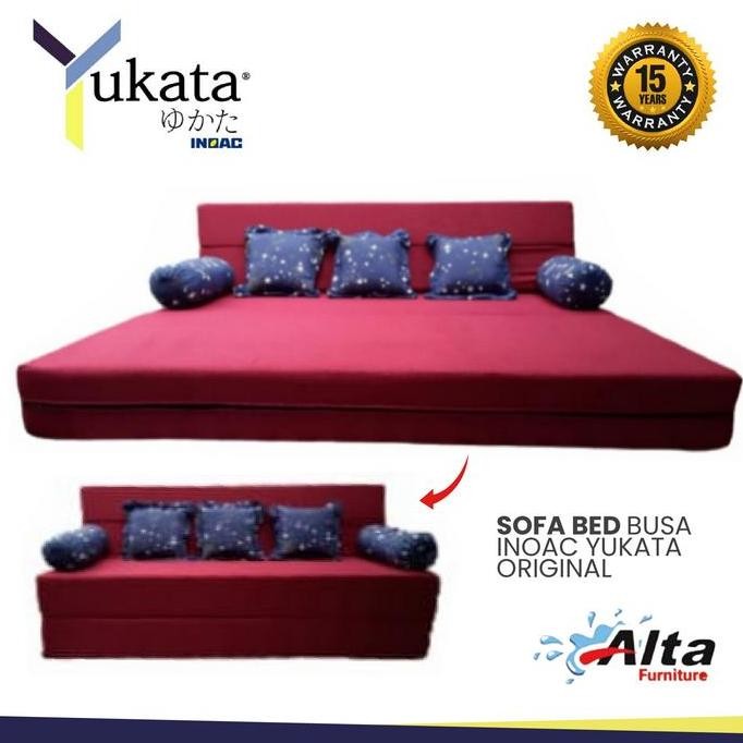 Terlaris Sofa Bed Busa Inoac Yukata Original/Kasur Sofabed Inoac Yukata Ori