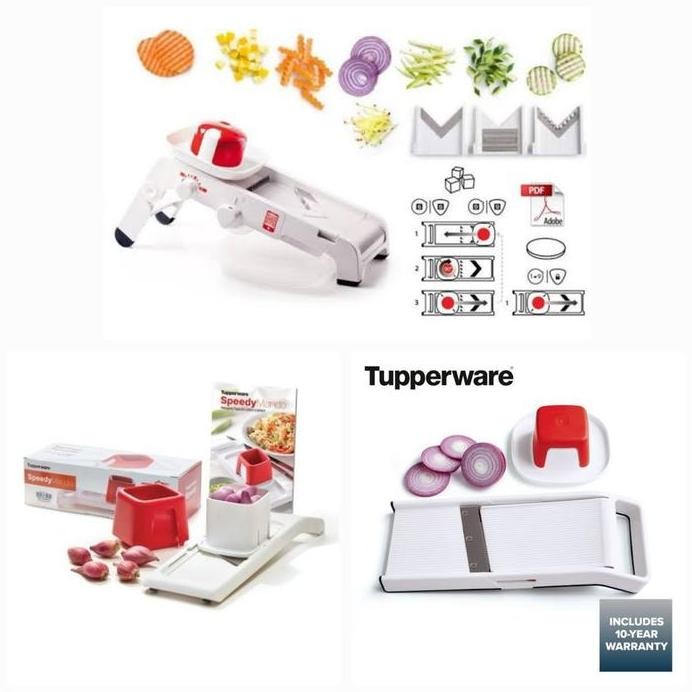 

Terlaris Tupperware Ori 100% Speedy Mando Chef Junior Dicer Pengiris Pemotong