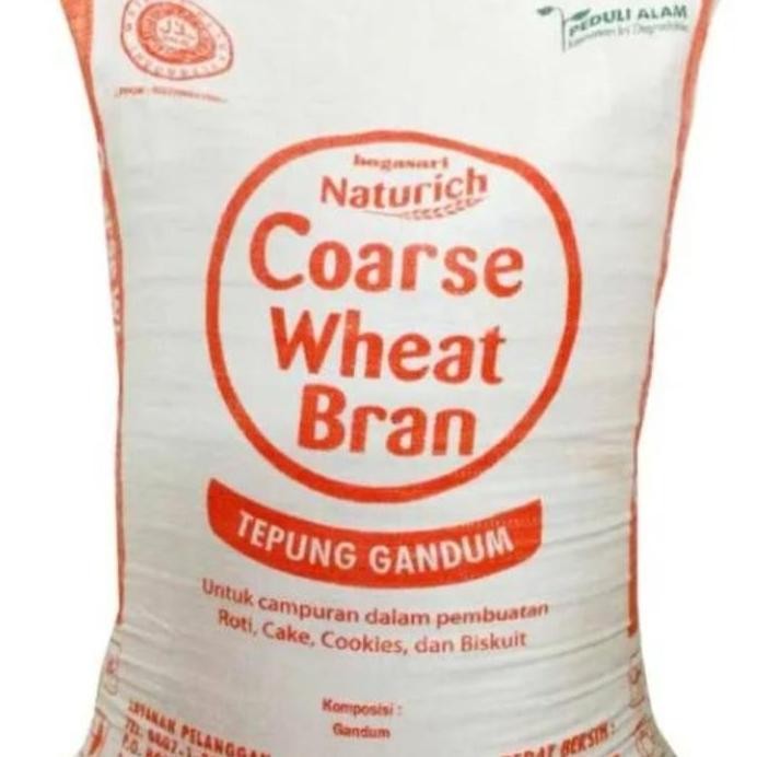 

Terlaris Tepung Naturich Coarse Wheat Bran 25Kg