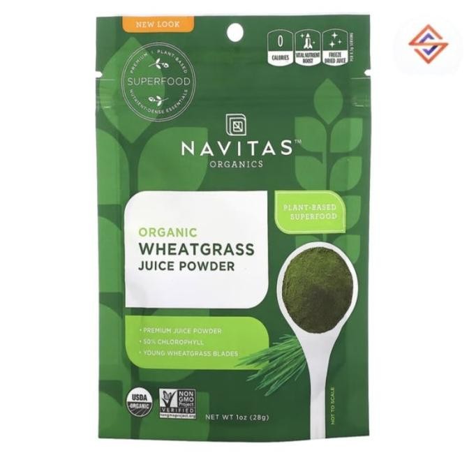 

Navitas Organics Organic Wheatgrass Juice Powder 1 Oz 28 G Original Produk