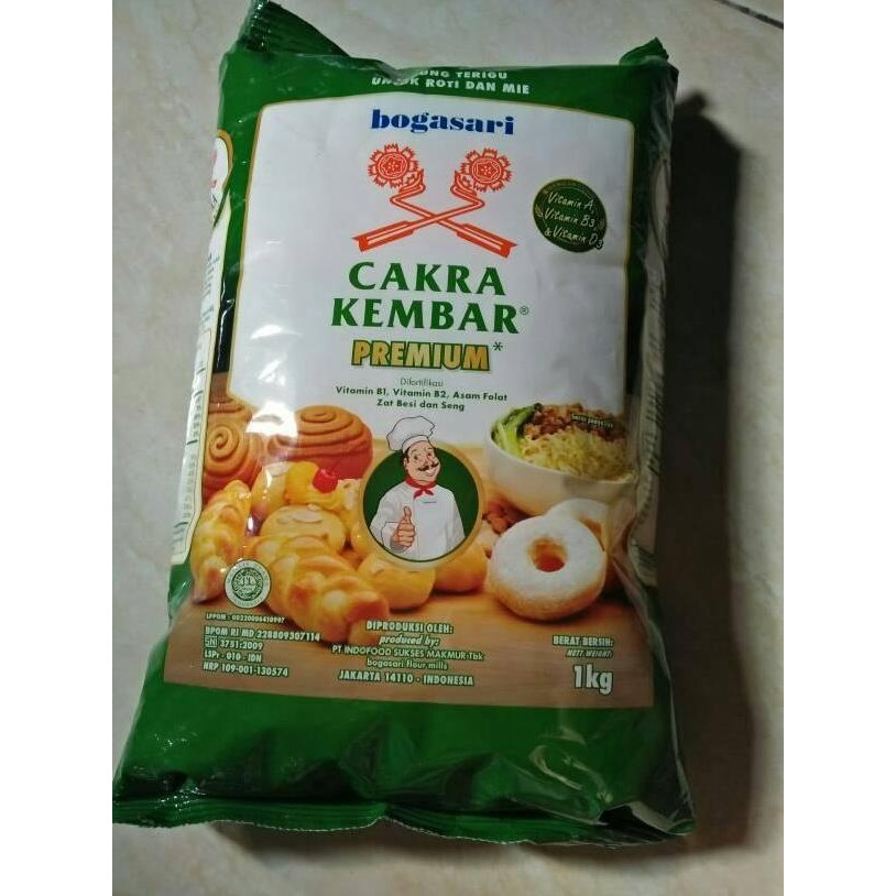 

Terlaris Tepung Cakra Kembar Premium 1Dus Isi 12Pcs