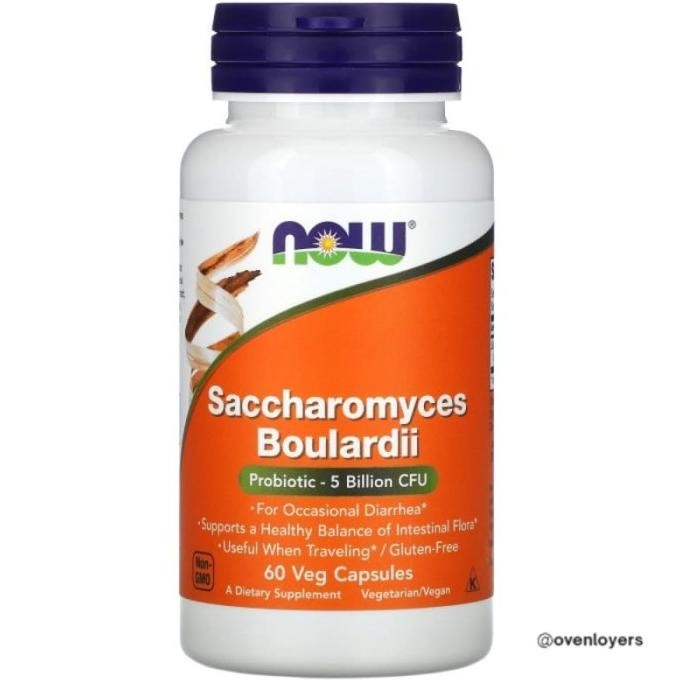 Now Saccharomyces Boulardii 60 Capsules