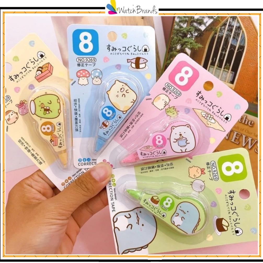 

''Terlaris" Wbs Correction Tape Roll Karakter Lucu / Pita Koreksi Gulungan Tidak Mudah Robek Tipe-X Kertas Penghapus Tulisan Pulpen Perlengkapan Alat Tulis Sekolah Kantor Unik Cute Anak Ss282 Murah