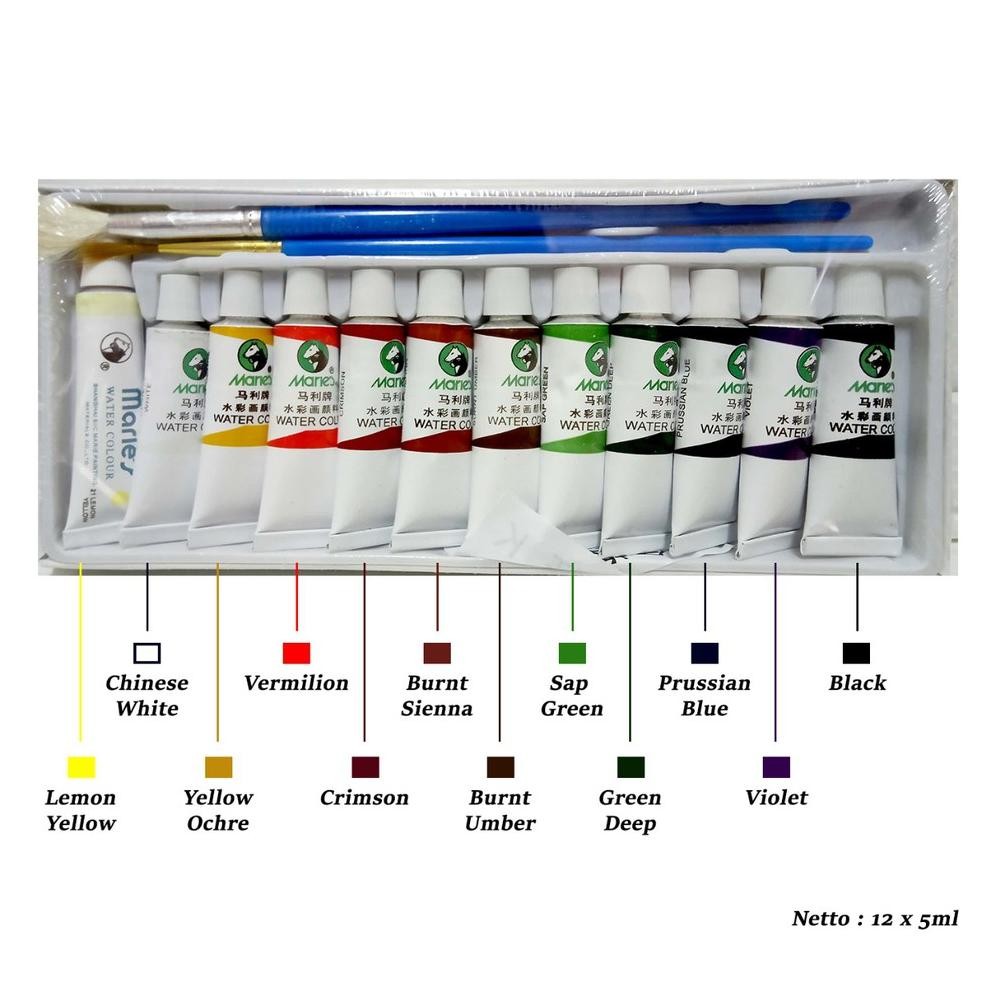 

KA Cat Air / Water Colour Maries 12 warna