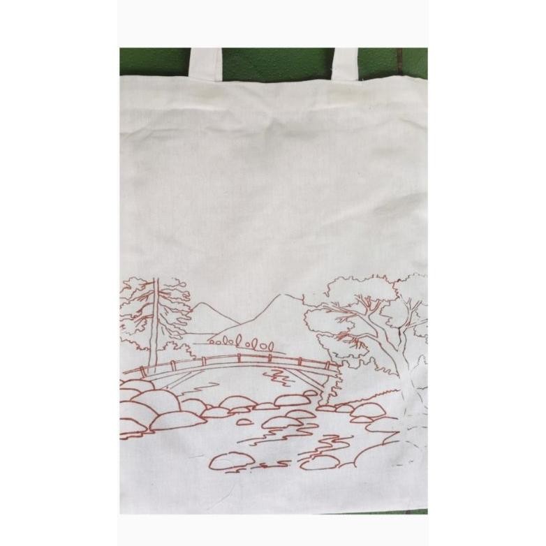 

KA Paket Melukis Totebag Lengkap Kuas Palet Tas lukis