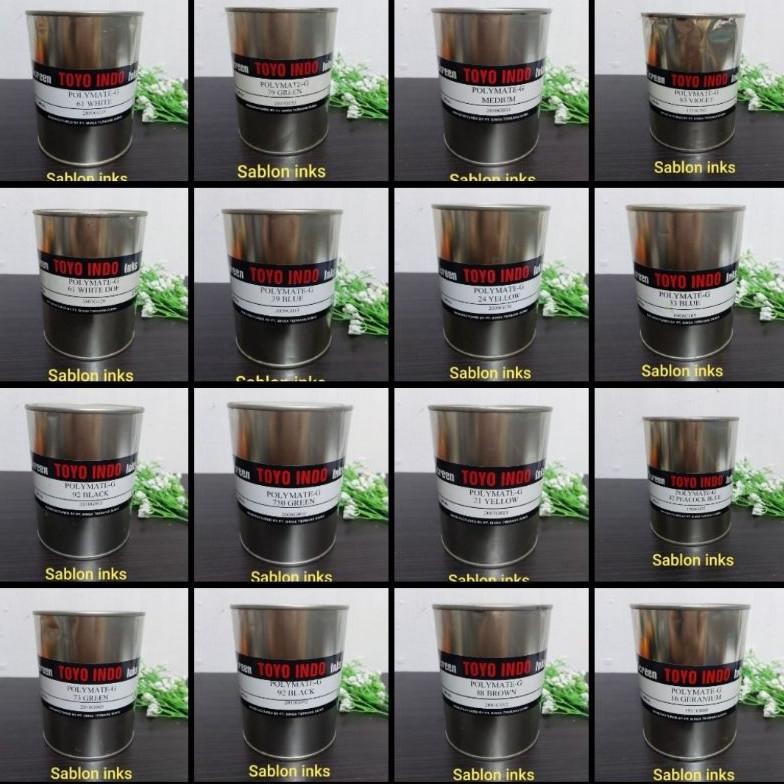 

KA Toyo Polymate - Cat Sablon Plastik 1kg Beragam Warna