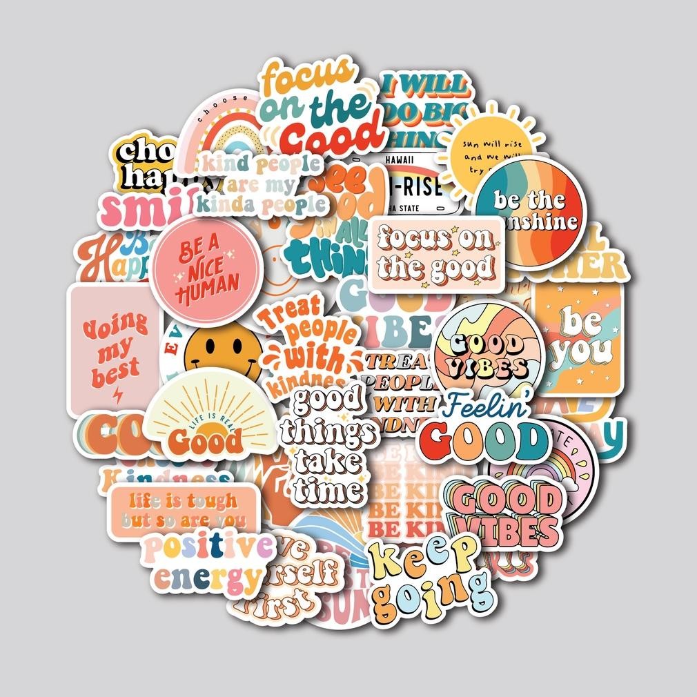 

KA STICKER PACK POSITIVE VIBES | STICKER TUMBLR | STIKER LAPTOP KOPER HELM