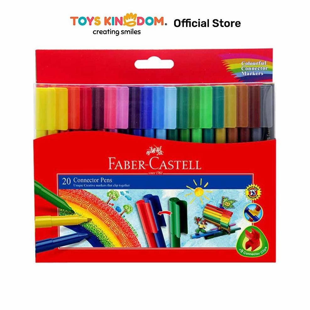 

LINDU Toys Kingdom Faber Castell Set 20 Pcs Spidol Connector 11200Advdcb Alat Tulis Warna Warni Spidol Warna Spidol Mewarnai Perlengkapan Gambar Mewarnai Perlengkapan Tulis Anak-Anak