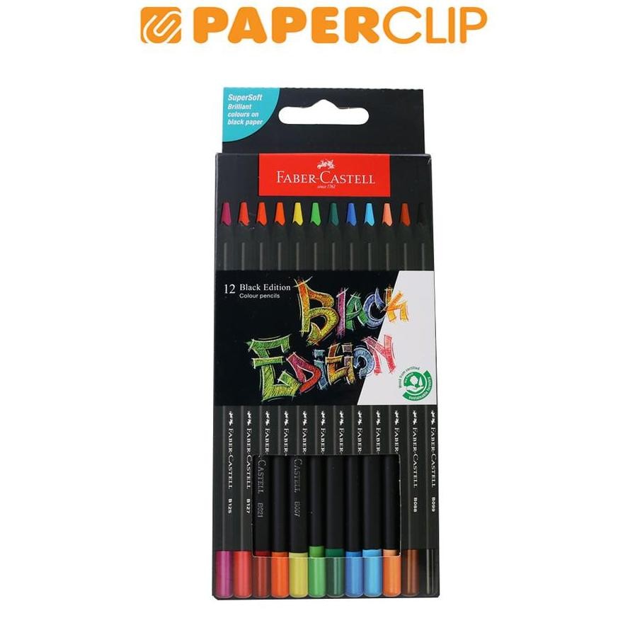 

LINDU PENSIL WARNA FABER CASTELL 116412 12C BLACK EDITION