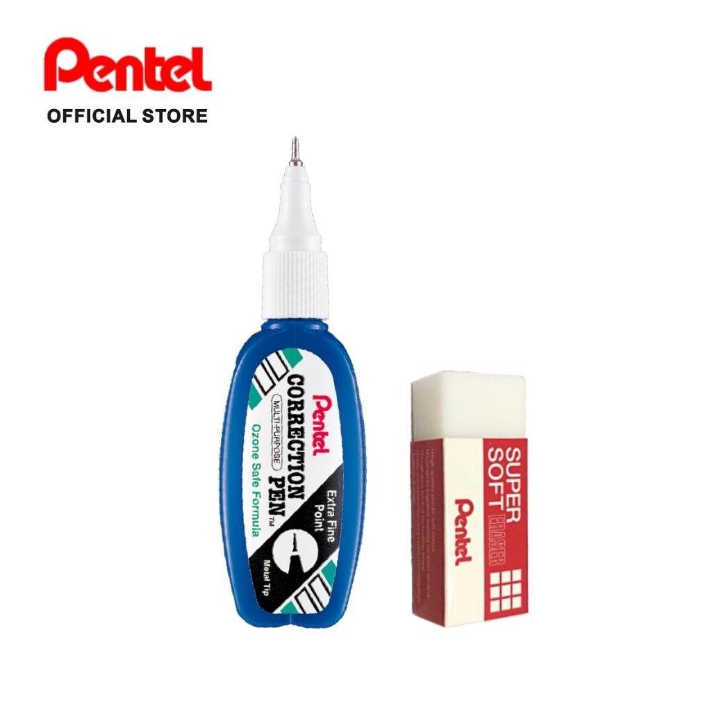

Promo Set Pentel correction pen ZL102-W + Eraser 03