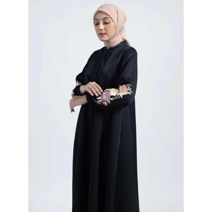 ELZATTA GAMIS LENGAN BORDIR  - FASHION MUSLIM PAKAIAN MUSLIM WANITA DRESS GAMIS LENGAN BORDIR