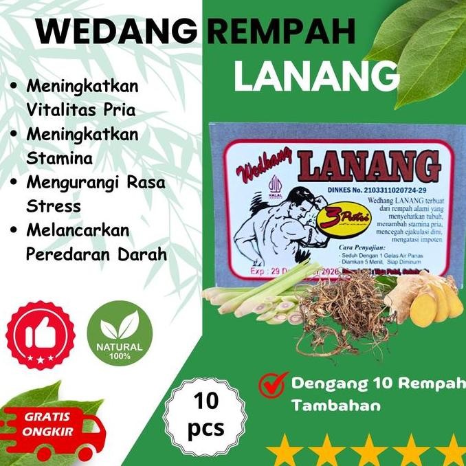 

{{{{}}] Wedang Rempah Lanang - Herbal Untuk Laki Laki Dewasa dengan Akar Purwoceng - Stamina Pria Dewasa - Isi 10 pcs
