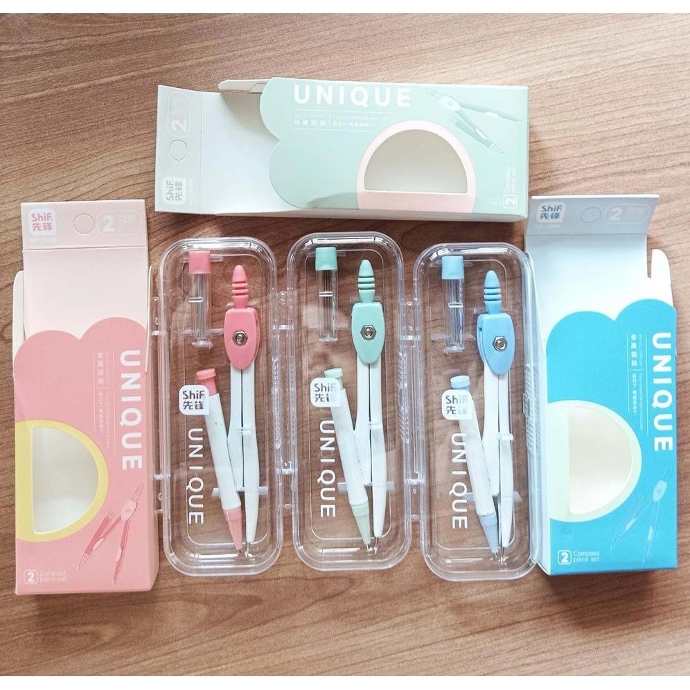 

Terbaru Ukd- Ew64 Fancy Jangka Set + Refill Pastel Color Unique 3089 Alat Ukur Premium Terlaris